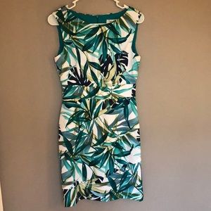 Palm print dress